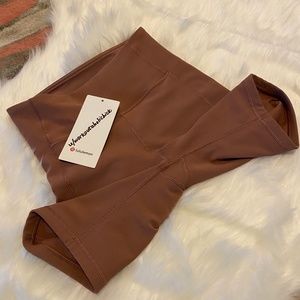 Lululemon ribbed contoured high rise shorts